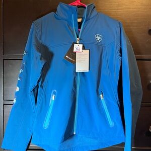 Ariat New Team Softshell Jacket Women’s Small Hydra/Night Sky Blanket NWT